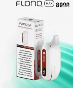 Strawberry Watermelon Flonq Max 8000 Puffs Vape – Rechargeable Disposable (2% Nicotine)