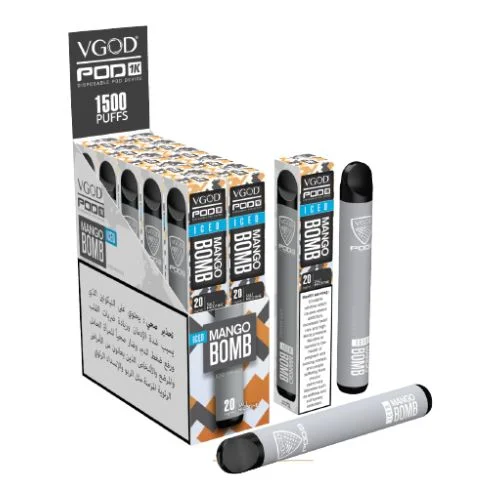VGOD Pod - Mango Bomb Disposable Device 20mg - 1500 Puffs 1 VGOD Pod - Mango Bomb Disposable Device 20mg - 1500 Puffs