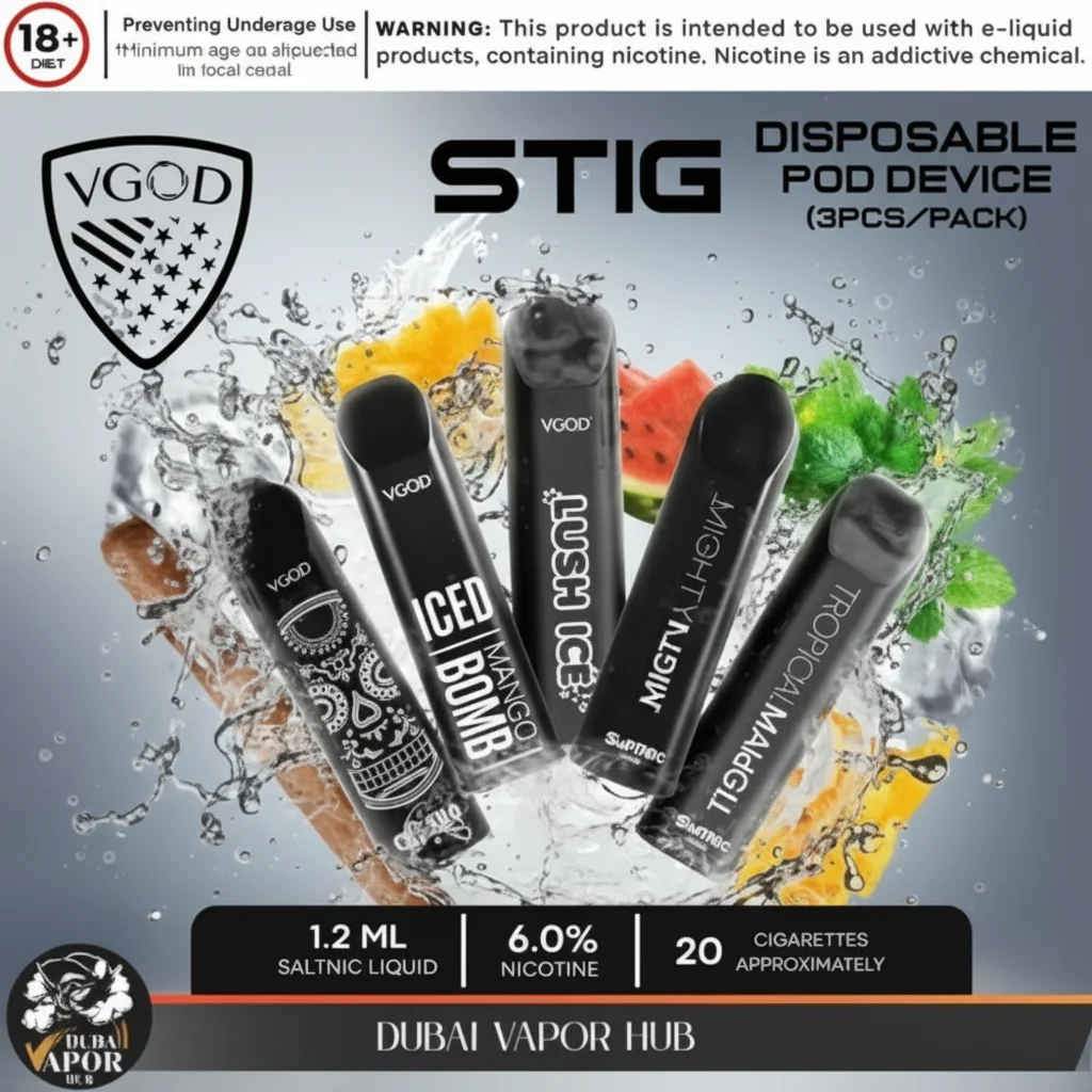 VGOD STIG Disposable Vape Bundle Packs – 6% Nicotine Salt 1 VGOD STIG Disposable Vape Bundle Packs – 6% Nicotine Salt