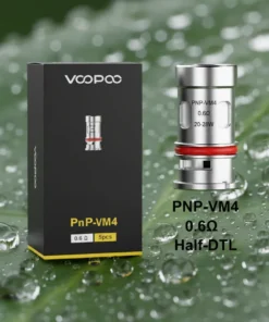 Voopoo PnP VM4 0.6Ω Mesh Coil Smooth DTL Vape, Rich Flavor, Compatible with Drag & Vinci Devices