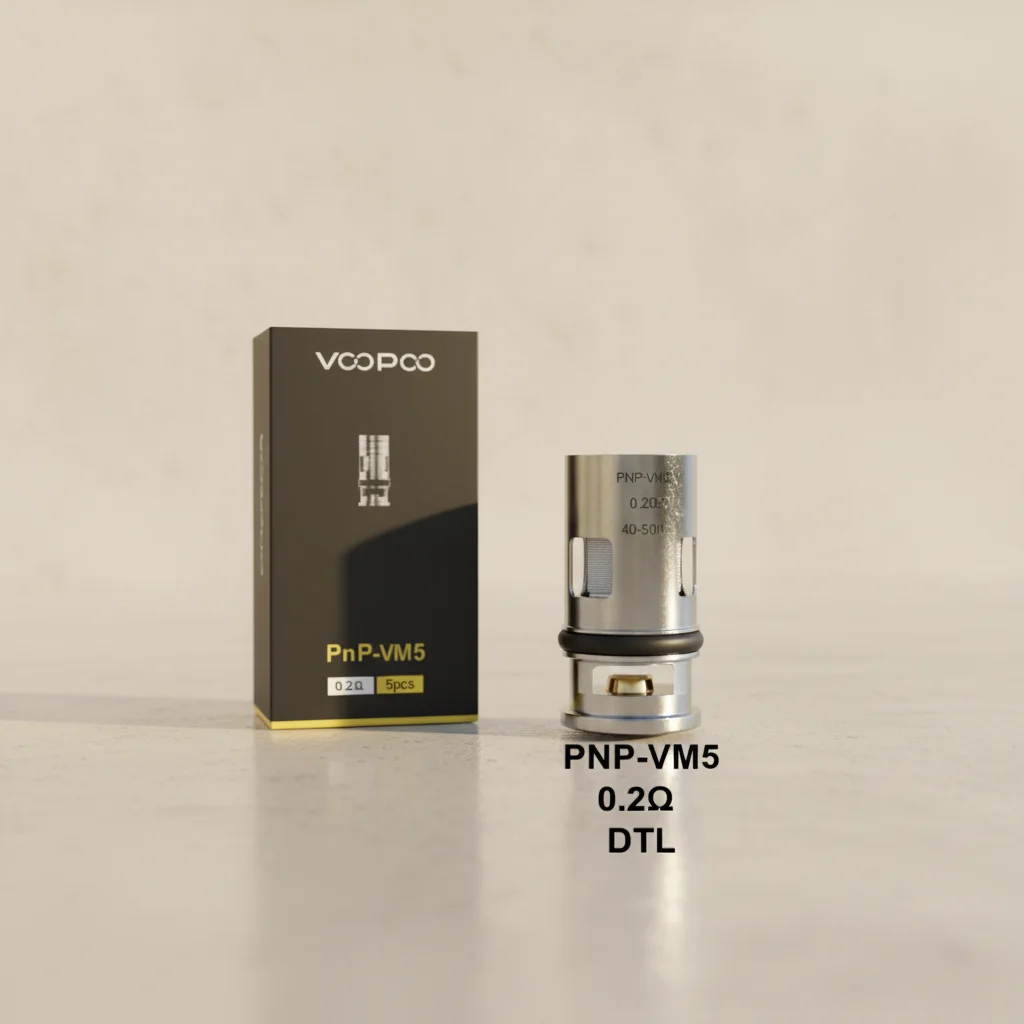 Voopoo PnP VM5 0.2Ω Mesh Coil High Wattage DTL Vape, Intense Flavor, Compatible with Drag & Vinci Devices 1 Voopoo PnP VM5 0.2Ω Mesh Coil High Wattage DTL Vape, Intense Flavor, Compatible with Drag & Vinci Devices