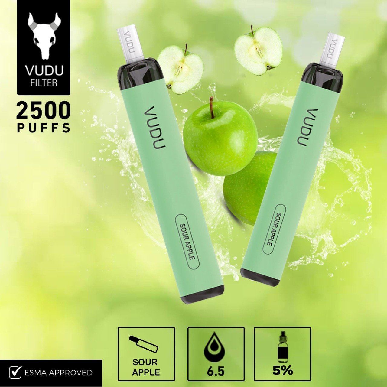 VUDU Filter - Sour Apple Disposable Pod Device (2500 Puffs) 1 VUDU Filter - Sour Apple Disposable Pod Device (2500 Puffs)