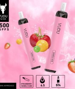 VUDU Filter - Strawberry Bubble Gum Disposable Pod Device (2500 Puffs)