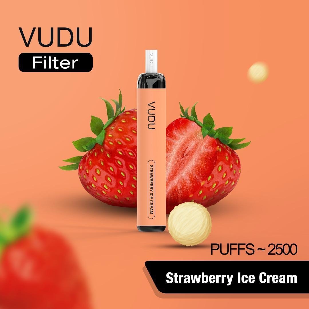 VUDU Filter - Strawberry Ice Cream Disposable Pod Device (2500 Puffs) 1 VUDU Filter - Strawberry Ice Cream Disposable Pod Device (2500 Puffs)