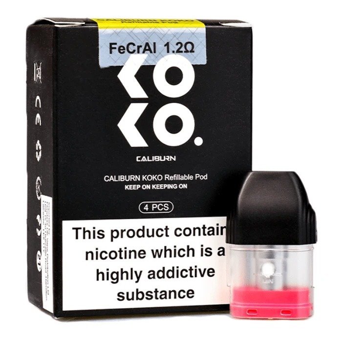 Caliburn KOKO Replacement Pods By Uwell 4 Pcs 1.2 Ohm 2 Caliburn KOKO Replacement Pods By Uwell 4 Pcs 1.2 Ohm - Image 2