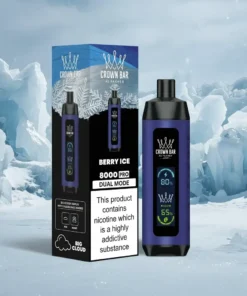 Crown Bar Al Fakher 8000 Puffs – Berry Ice Disposable Vape