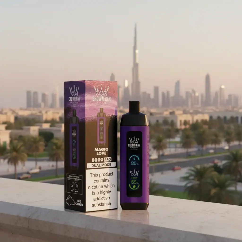 Crown Bar Al Fakher 8000 Puffs – Magic Love Disposable Vape 1 Crown Bar Al Fakher 8000 Puffs – Magic Love Disposable Vape