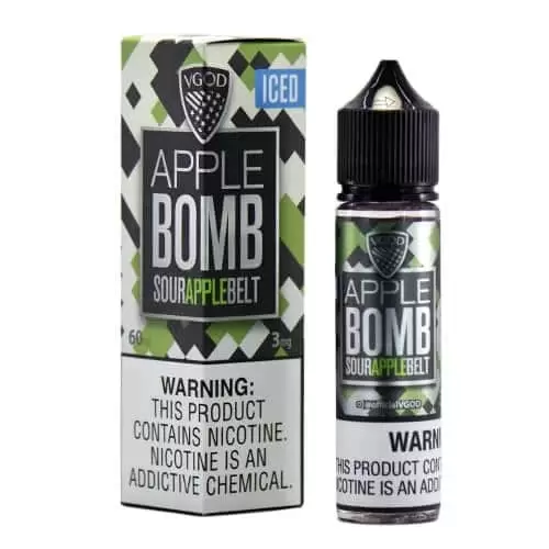 Apple Bomb by VGOD (Iced & Non-Iced) – 60mL (0 mg) – Vape Juice 2 Apple Bomb by VGOD (Iced & Non-Iced) – 60mL (0 mg) – Vape Juice - Image 2
