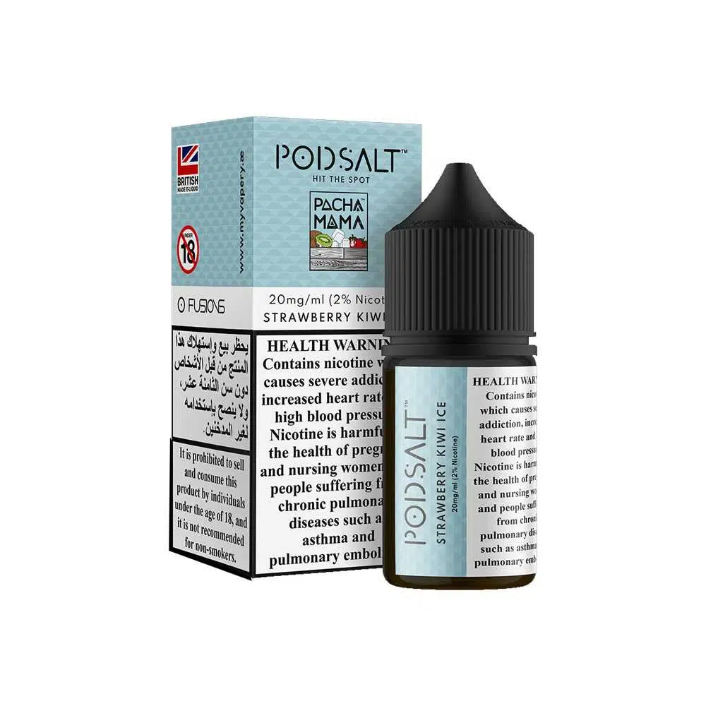 Pod Salt Fusions Strawberry Kiwi Ice 20mg 30ml 1 Pod Salt Fusions Strawberry Kiwi Ice 20mg 30ml